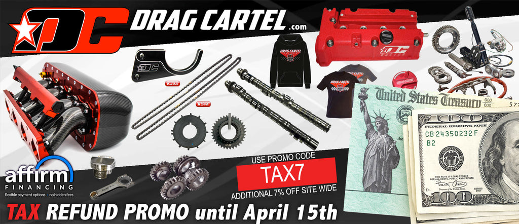 Tax special on k-series parts, promo code tax7