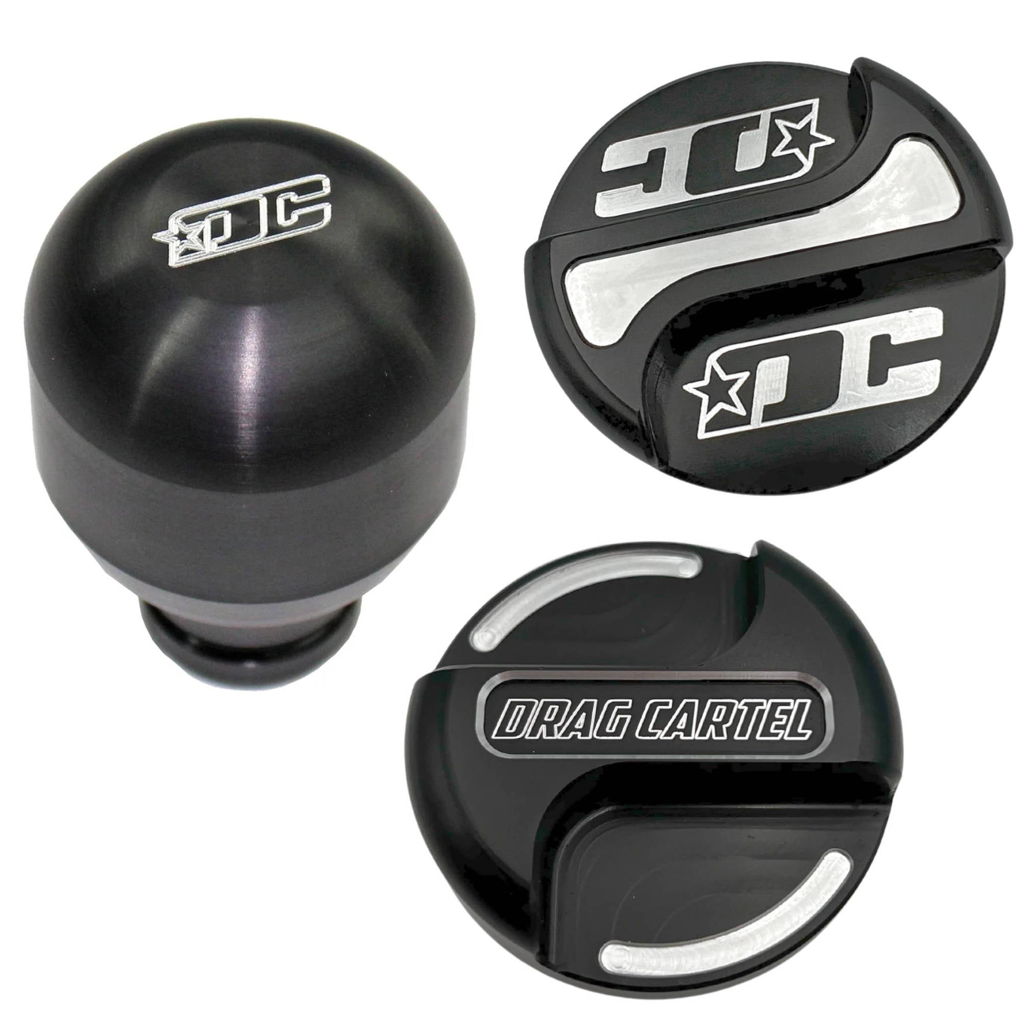 DC R-type Shift Knob And Oil Cap Special 25 – DRAG CARTEL IND.