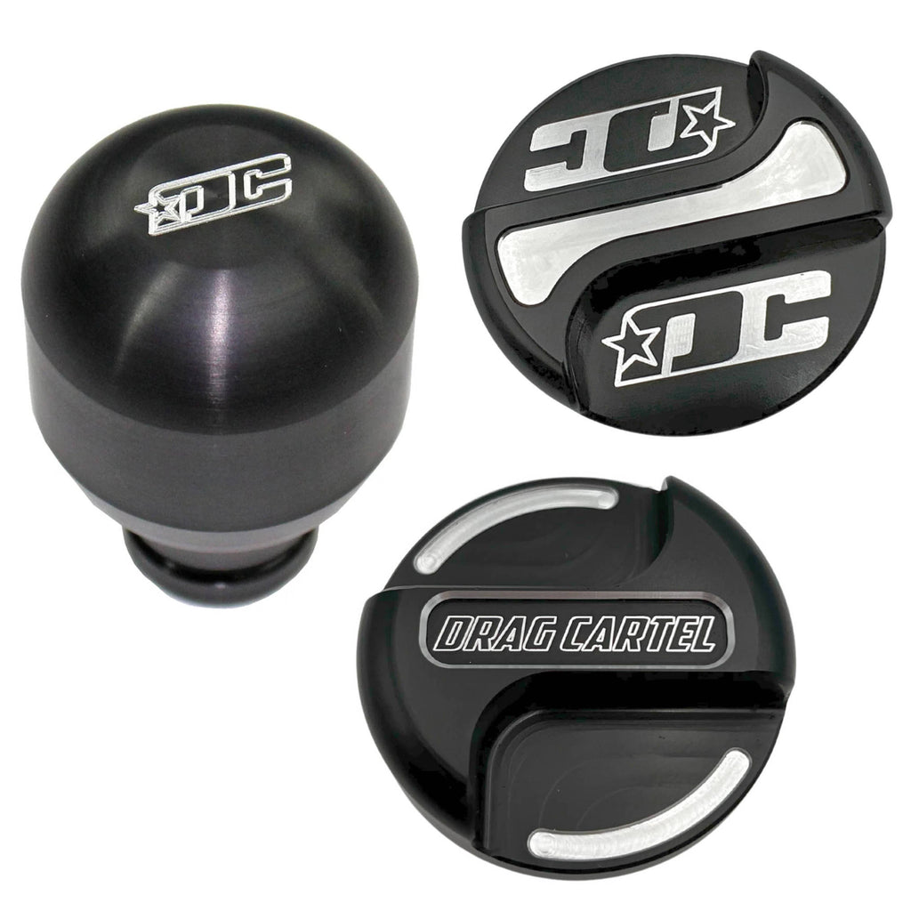 DC R-type Shift Knob and Oil Cap Special 25 – DRAG CARTEL IND.