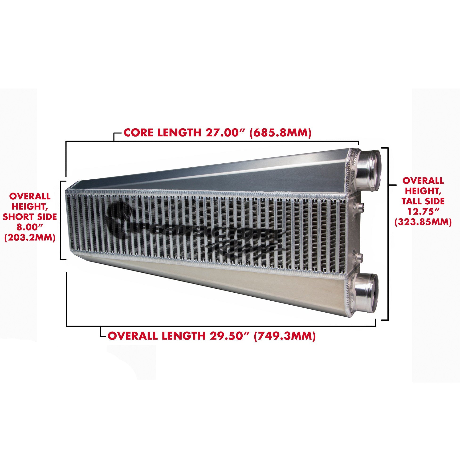 SpeedFactory Vertical Flow Intercooler K-Series Same Side Inlet-Outlet ...