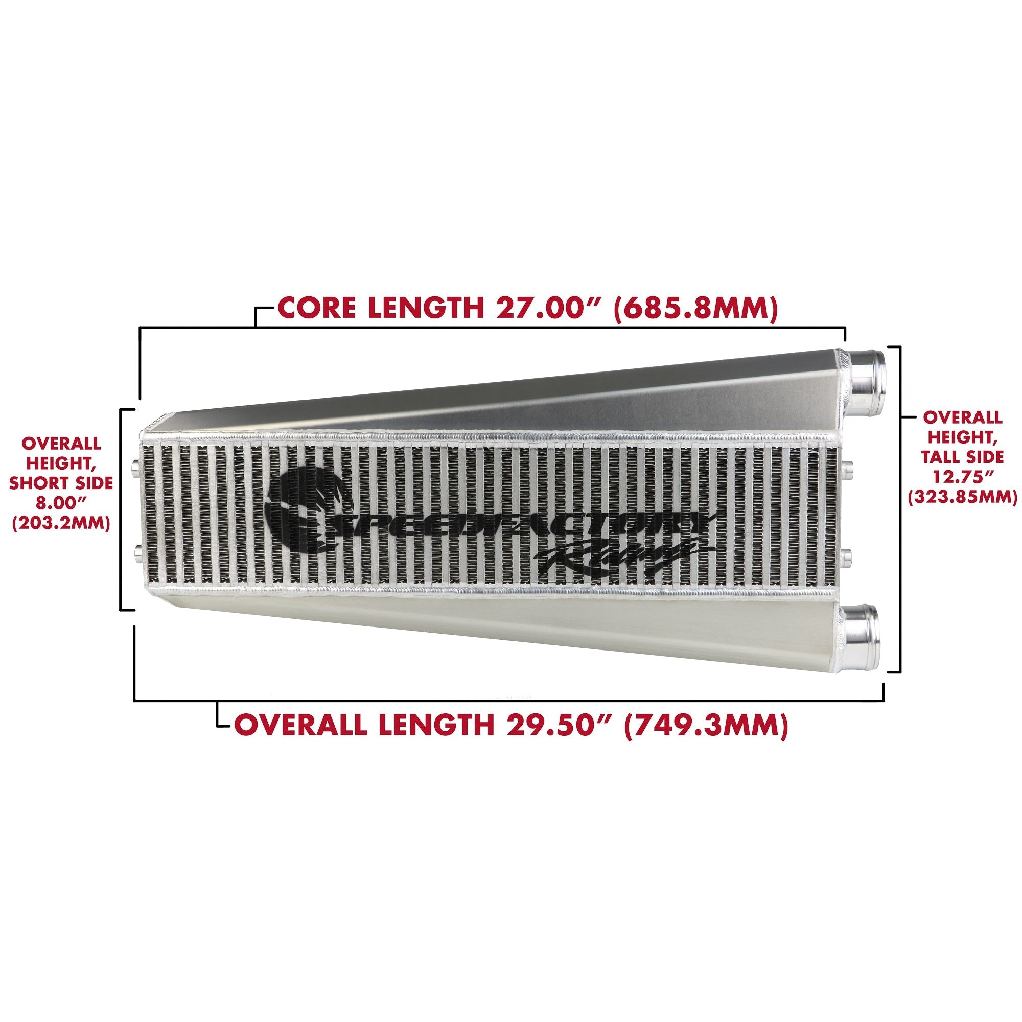 SpeedFactory Racing Vertical Flow Intercooler (K-Series, 800HP) – DRAG ...
