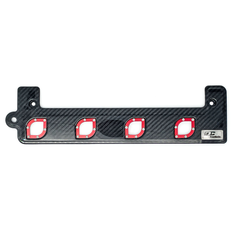 K-Series Coil Pack Carbon Fiber Cover red top